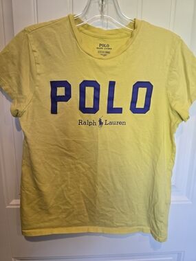 Polo by Ralph Lauren Yellow Tee with Navy Logo